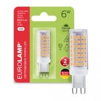 Лампочка Eurolamp LED G9 6Вт 600Лм 3000К (LED-G9-0630(220))