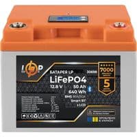 Аккумулятор LiFePo4 LogicPower 12 В (12,8 В) - 50 Ач (640 Втч) LCD Smart BT (30698)