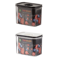 контейнер пл. HEREVIN Canister-Vacuum Lid-White-Black вакумна кр. 1.2 л (161179-000)