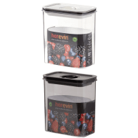 контейнер пл. HEREVIN Canister-Vacuum Lid-White-Black вакумна кр. 1.8 л (161184-000)