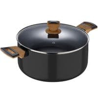 Кастрюля Bergner Earth black, с крышкой 28 см, 6 л (BG-32037-BK)