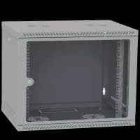 Шафа телекомунікаційна двері перф (чорна) IPCOM 9U 600x600