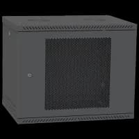 Шафа телекомунікаційна двері скло (чорна) IPCOM 12U 600x450