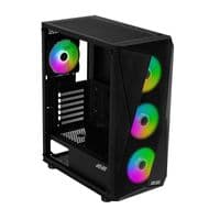 Корпус 2E GAMING Aruba G3313B, без БП 1xUSB3.0, 2xUSB2.0, 5x120мм ARGB, VGA 330мм, LCS ready, контроллер с пультом, TG Side Panel, ATX, черный