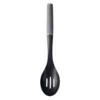 Ложка кухарська KitchenAid Coreline для сервіровки з прорізами, 33,8 см, сіра (KAS004OHCGG)