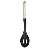 Ложка кухарська KitchenAid Coreline для сервіровки з прорізами, 35,3 см, кремова (KAG004OHACE)