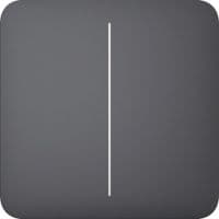 Кнопка двухклавишного выключателя Ajax SoloButton (2-gang) [55] graphite кнопка