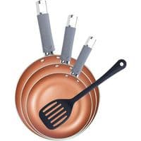 Набір сковорідок Bergner Loja reeco, з лопаткою, 18/22/26 см (BGEU-5582)