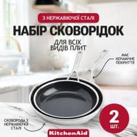 Набір сковорідок KitchenAid MSS, 24+28 см, з керамічним покриттям (CC006066-001)