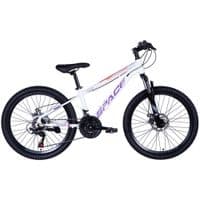 Велосипед Space Saturn AM DD 24" 13" St 2024 Бело-сиреневый (OPS-SP-24-011)