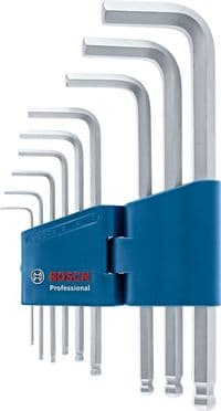 Ключі шестигранні Bosch, набір 9шт, кулястий наконечник