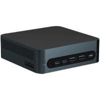 Barebone, Alderlakei5-1235u, без RAM та ROM, з Wifi6, 2xUSB3.2Gen1TypeA, 2xUSB2.0TypeA, 1x роз’єм для навушників; 1x роз’єм живлення; 1xHDMI1.4Type A, 1xHDMI 2.0TypeA1xType-Cdata лише USB2.0,1xType-CFull;1xRJ45,прошивка fTPM2.0,кріплення VESA з гвинтами x1