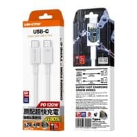 Кабель WK WDC-175 USB Type-C - USB Type-C (M/M), 1.2 м, 20 Вт, Білий (6941027640012)