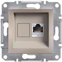 РОЗЕТКА КОМПЬЮТЕРНАЯ RJ45 UTP КАТ. 5Е АНТРАЦИТ