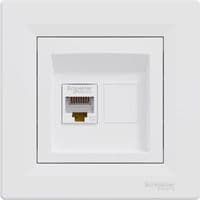 Розетка компьютерна одинарная Schneider Electric Asfora EPH4300121 RJ45 кат.5е UTP