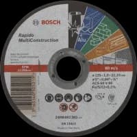 Відрізне коло по металу Bosch Multi Construction Rapido 125x1.0x22.2