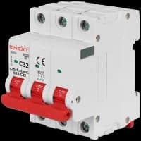 Модульный автоматический выключатель Enext e.mcb.stand.60.3.C32, 3р, 32А, C, 6кА