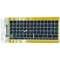 Наклейка на клавіатуру BestKey непрозора чорна, 76, синій (BKU13BLU/013)