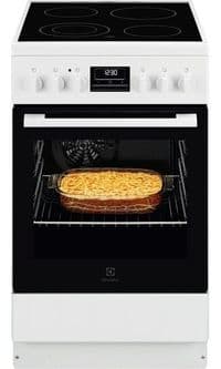 Плита Electrolux электрическая стеклокерамическая, 57л, 50x60см, дисплей, конвекция, белый