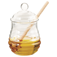Банка VIVA HONEY д/меду з дерев.ложкою /280 мл в уп. (HN0513W)