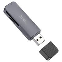 Кардридер HOCO HB45 Spirit 2-in-1 USB 2.0 card reader Metal Gray