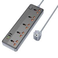 Сетевой удлинитель  BOROFONE BAC5A Lord 5 position socket(PD20W/1C3A)(EU) Black