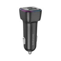 Автомобильное зарядное устройство BOROFONE BZ28A Trophie PD30W+QC3.0 car charger Black