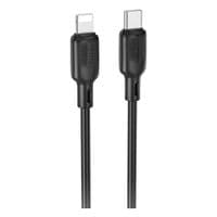 Кабель BOROFONE BX113 Lenny PD silicone charging data cable iP(L=1M) Black