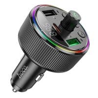 АЗУ с FM-модулятором HOCO E82 Guerrero PD30W+QC3.0 car BT FM transmitter Black