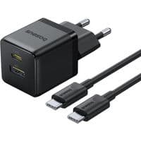 Мережевий зарядний пристрій Baseus Palm Fast Charger C+U 30W EU Cluster Black