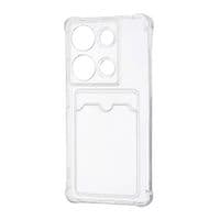 Силіконова накладка для смартфона Xiaomi Redmi Note 13 Pro, with pocket, Transparent