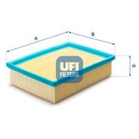 Повітряний фільтр для автомобіля UFI 30.254.00