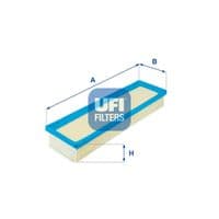 Повітряний фільтр для автомобіля UFI 30.262.00