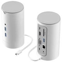 Док-станция USB3.1 Type-C --> HDMI/VGA/USB3.0x3/RJ45/SD/TF/TRRS3.5m/PD/DC100W12-в-1Ventio