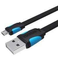 Кабель USB 2.0 AM-micro BM 0.5м Черный Vention