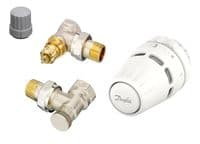 Комплект термостатичний Danfoss Regus RA+RA-FN+RLV-S бічне під'єднання, 1/2" кутовий