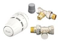 Комплект термостатический Danfoss Regus RA + RA-FN + RLV-S боковое подкл, 1/2" прямой
