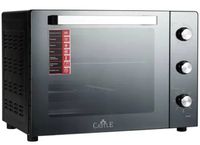 Електродуховка Castle CPE-45H, Grey, 1700W, 45л, конвекція, подвійне термостійке скло, 4 нагрівальних елемента, підсвітка, таймер, термостат 70-250 °C, сховані регулятори, деко, решітка, ручка для деко, лоток для крихт