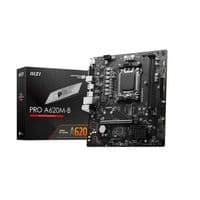 Материнская плата AM5 MSI PRO A620M-B, A620, 2xDDR5, Int.Video (CPU), 4xSATA3, 1xM.2, 1xPCI-E 4.0 x16, 1xPCI-E 3.0 x1, ALC897, RTL812 VGA/HDMI, MicroATX
