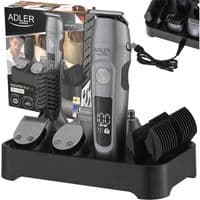 Набор для стрижки Adler AD-2944, Silver, 6в1, 1-20мм, LCD-дисплей, влажная очистка, работа от аккумулятора