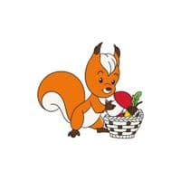 Картина по номерам ArtCraft Белочка 25х30 см (15079-AC)