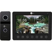 Відеодомофон KAPPA+ HD WF Black, панель виклику PRIME FHD Black з кутом NeoLight NeoKIT HD WF B/Black
