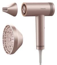 Фен Philips 8000 Series, 1400Вт, 3 режима, ионизация, холл. обдув, турборежим, розовый