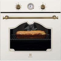 Духовой шкаф Electrolux электрический Rococo, 72л, A, конвекция, телескопические направляющие, шампань