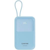 CANYON Power Bank OnPower 101 вбудований кабель 10000 mAh PD22.5W Blue