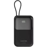 CANYON power bank OnPower 101 built-in cable 10000 mAh PD22.5W Black