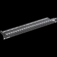 Патч-панель сполучна для 24 модулів Keystone Corning 19", 1U