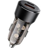 Автомобільний зарядний пристрій ACEFAST B12 60W (USB-A+USB-C) dual-port car charger Black