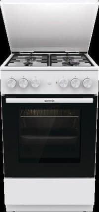 Плита Gorenje комбинированная, 68л, 50x60см, эмалированный реш, с крышкой, белый