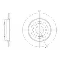 Гальмівний диск REMSA 61570.00